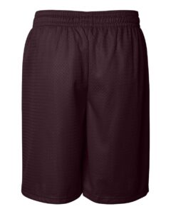Badger 7209 Men’s Pro Mesh 9″ Shorts – Maroon (back)