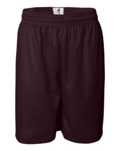 Badger 7209 Men’s Pro Mesh 9″ Shorts – Maroon