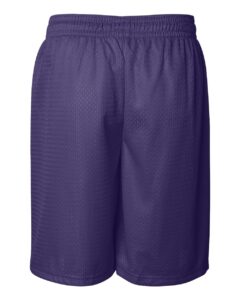 Badger 7209 Men’s Pro Mesh 9″ Shorts – Purple (back)