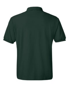Hanes 054X Unisex EcoSmart® Jersey Polo – Deep Forest (back)