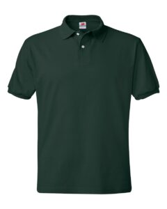 Hanes 054X Unisex EcoSmart® Jersey Polo – Deep Forest
