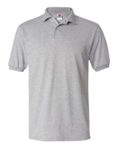 Hanes 054X Unisex EcoSmart® Jersey Polo – Light Steel