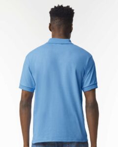 Gildan 8800 Unisex DryBlend® Polo – Carolina Blue (on model back)