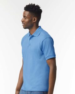 Gildan 8800 Unisex DryBlend® Polo – Carolina Blue (on model side)