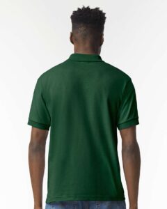 Gildan 8800 Unisex DryBlend® Polo – Forest Green (on model back)