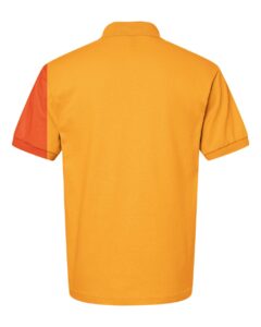 Gildan 8800 Unisex DryBlend® Polo – Gold (back)