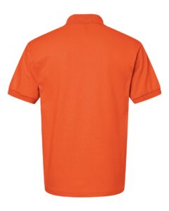 Gildan 8800 Unisex DryBlend® Polo – Orange (back)