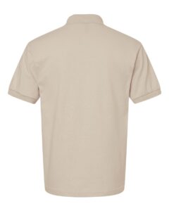 Gildan 8800 Unisex DryBlend® Polo – Sand (back)
