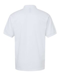 Gildan 8800 Unisex DryBlend® Polo – White (back)
