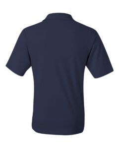 JERZEES 436MPR Men’s SpotShield® 50/50 Polo with Pocket – J. Navy (back)