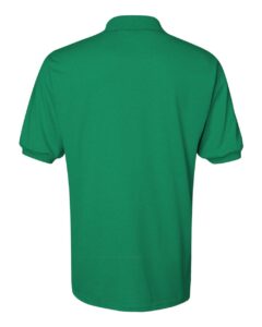 JERZEES 437MSR Men’s SpotShield® 50/50 Polo – Kelly (back)