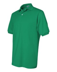 JERZEES 437MSR Men’s SpotShield® 50/50 Polo – Kelly (side)