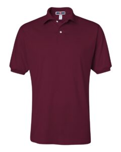 JERZEES 437MSR Men’s SpotShield® 50/50 Polo – Maroon