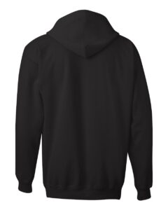Hanes F280 Unisex Ultimate Cotton® Full-Zip Hooded Sweatshirt – Black (back)