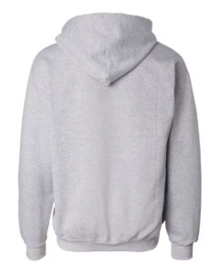Hanes F280 Unisex Ultimate Cotton® Full-Zip Hooded Sweatshirt – Light Steel (back)