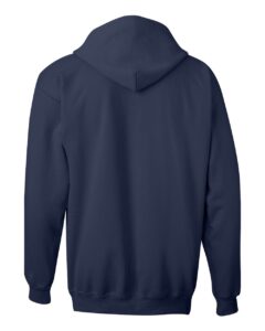 Hanes F280 Unisex Ultimate Cotton® Full-Zip Hooded Sweatshirt – Navy (back)