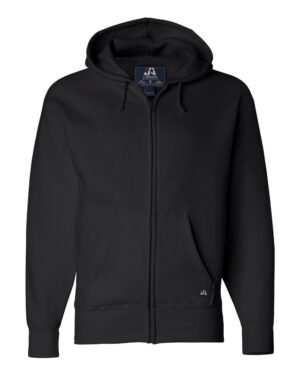 J. America 8821 Men’s Premium Full-Zip Hooded Sweatshirt – Black