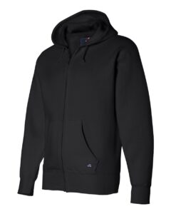 J. America 8821 Men’s Premium Full-Zip Hooded Sweatshirt – Black (side)