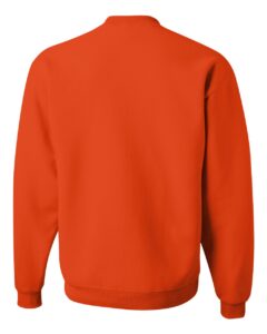 JERZEES 562MR Unisex NuBlend® Crewneck Sweatshirt – Burnt Orange (back)