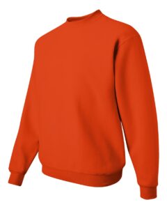 JERZEES 562MR Unisex NuBlend® Crewneck Sweatshirt – Burnt Orange (side)