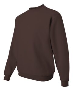 JERZEES 562MR Unisex NuBlend® Crewneck Sweatshirt – Chocolate (side)
