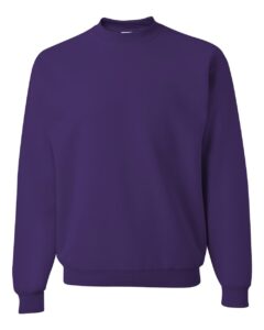 JERZEES 562MR Unisex NuBlend® Crewneck Sweatshirt – Deep Purple