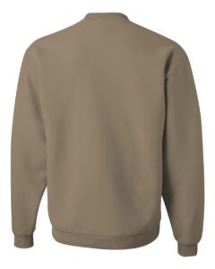 JERZEES 562MR Unisex NuBlend® Crewneck Sweatshirt – Khaki (back)