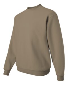 JERZEES 562MR Unisex NuBlend® Crewneck Sweatshirt – Khaki (side)