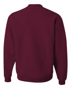 JERZEES 562MR Unisex NuBlend® Crewneck Sweatshirt – Maroon (back)