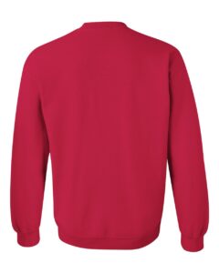 Gildan 18000 Unisex Heavy Blend™ Crewneck Sweatshirt – Cherry Red (back)