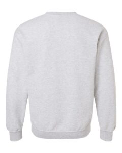 Gildan 12000 Unisex DryBlend® Crewneck Sweatshirt – Ash (back)
