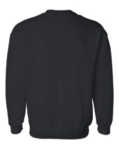 Gildan 12000 Unisex DryBlend® Crewneck Sweatshirt – Black (back)