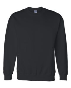 Gildan 12000 Unisex DryBlend® Crewneck Sweatshirt – Black