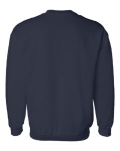 Gildan 12000 Unisex DryBlend® Crewneck Sweatshirt – Navy (back)