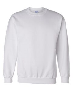 Gildan 12000 Unisex DryBlend® Crewneck Sweatshirt – White
