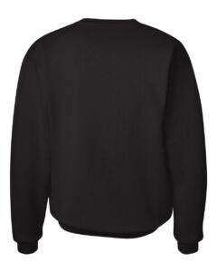 Hanes F260 Unisex Ultimate Cotton® Crewneck Sweatshirt – Black (back)