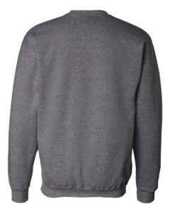 Hanes F260 Unisex Ultimate Cotton® Crewneck Sweatshirt – Charcoal Heather (back)