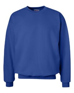Hanes F260 Unisex Ultimate Cotton® Crewneck Sweatshirt – Deep Royal