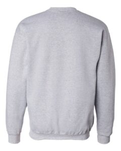 Hanes F260 Unisex Ultimate Cotton® Crewneck Sweatshirt – Light Steel (back)