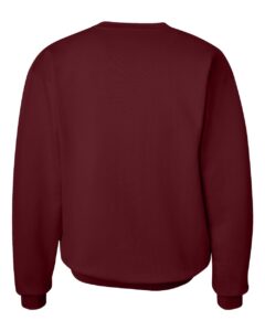 Hanes F260 Unisex Ultimate Cotton® Crewneck Sweatshirt – Maroon (back)