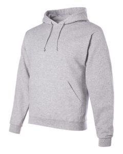 JERZEES 996MR Unisex NuBlend® Hooded Sweatshirt – Ash (side)
