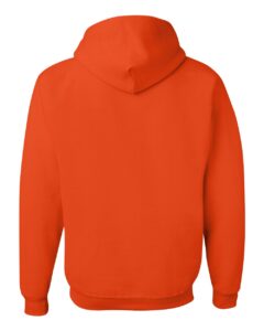 JERZEES 996MR Unisex NuBlend® Hooded Sweatshirt – Burnt Orange (back)