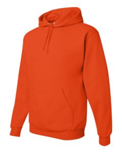 JERZEES 996MR Unisex NuBlend® Hooded Sweatshirt – Burnt Orange (side)