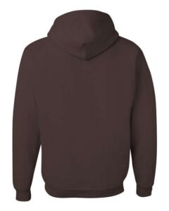 JERZEES 996MR Unisex NuBlend® Hooded Sweatshirt – Chocolate (back)
