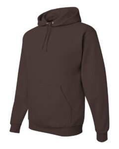 JERZEES 996MR Unisex NuBlend® Hooded Sweatshirt – Chocolate (side)