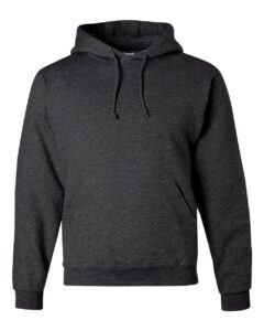 JERZEES 996MR Unisex NuBlend® Hooded Sweatshirt – Black Heather