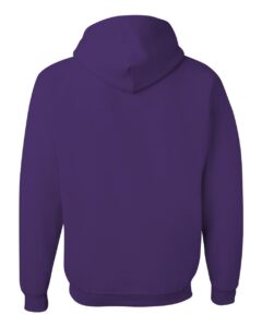 JERZEES 996MR Unisex NuBlend® Hooded Sweatshirt – Deep Purple (back)