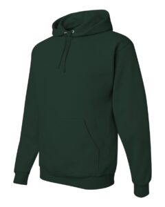 JERZEES 996MR Unisex NuBlend® Hooded Sweatshirt – Forest Green (side)