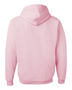 JERZEES 996MR Unisex NuBlend® Hooded Sweatshirt – Classic Pink (back)