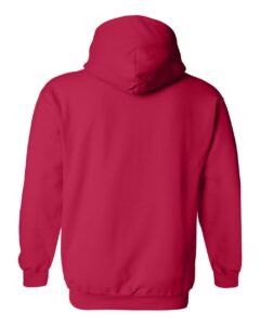 Gildan 18500 Unisex Heavy Blend™ Hooded Sweatshirt – Cherry Red (back)